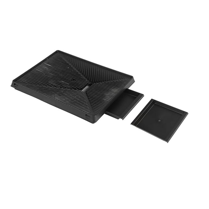 Tapis de propreté pour chien, chiot, chat, animal de compagnie, tapis d'herbe avec plateau, maison, toilettes intérieures, outil d'apprentissage de la propreté black