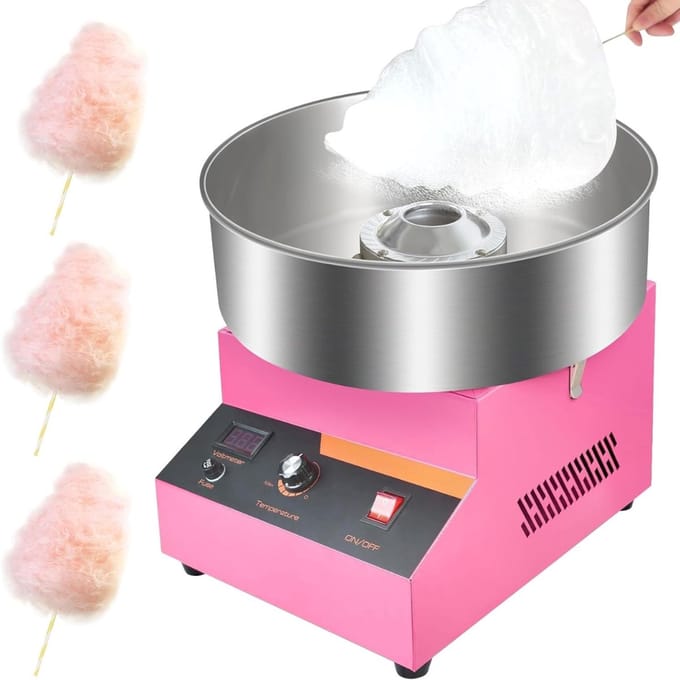 SCH® Suikerspinmachines - Roze - ‎43cm x 43cm x 40cm