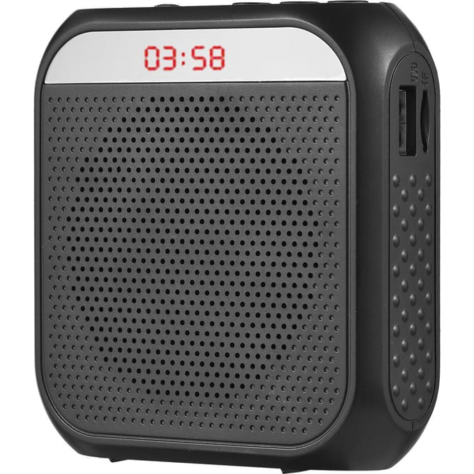 Geluidsversterker Draagbare oplaadbare mini-stemversterker LED-display met MIC-opnamefunctie
