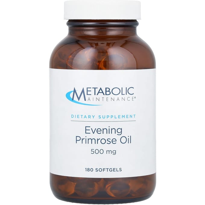 Metabolic Maintenance, huile d'onagre, 500mg, 180 capsules molles