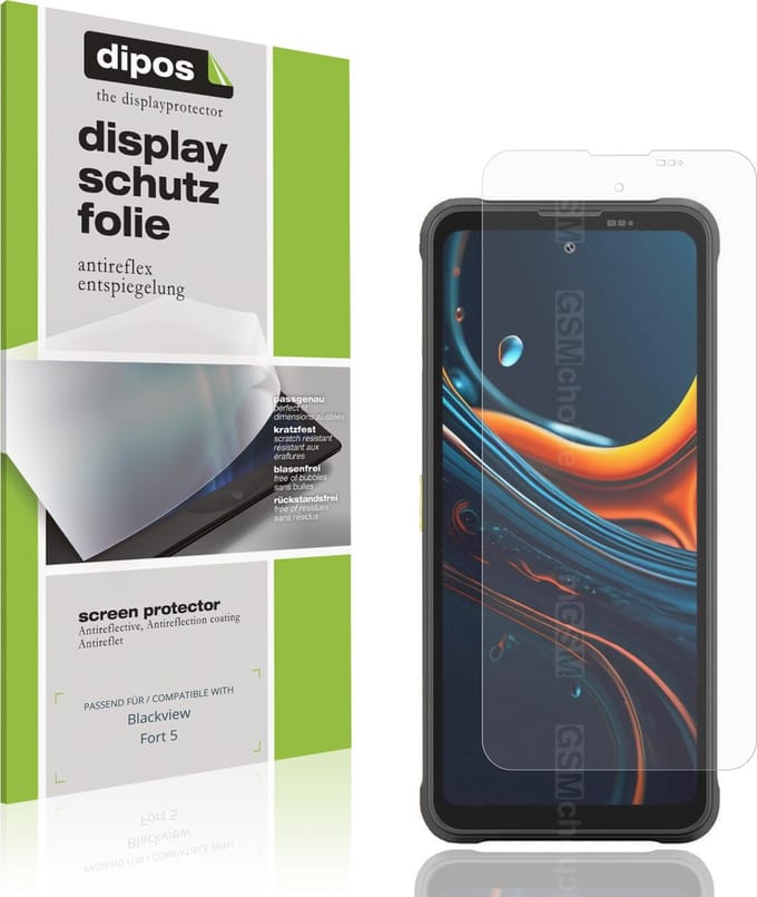 dipos – 4x Matte Beschermfolie geschikt voor Blackview Fort 5 | Krasbestendige & antireflecterende Screenprotector Ultra-Thin