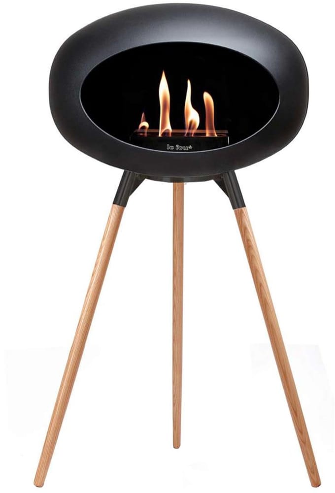 Le Feu Bio Ethanol Haardvuur - Black Ground Wood Oak Black