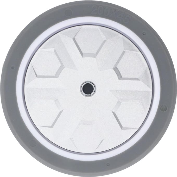 Handwagenwiel 8 Inch 300kg Draagvermogen Stil TPR Massief Rubber Vervangend Zwenkwiel