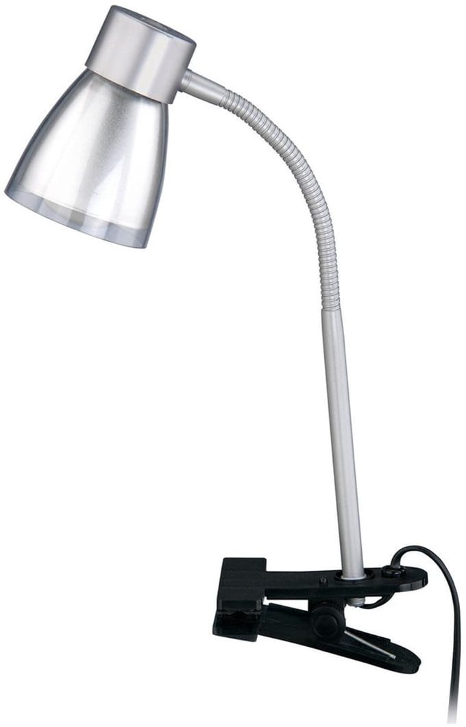 BRILONER - klemlamp - flexarm - bedlamp - excl. 1xE14 - 40W - titaankleurig