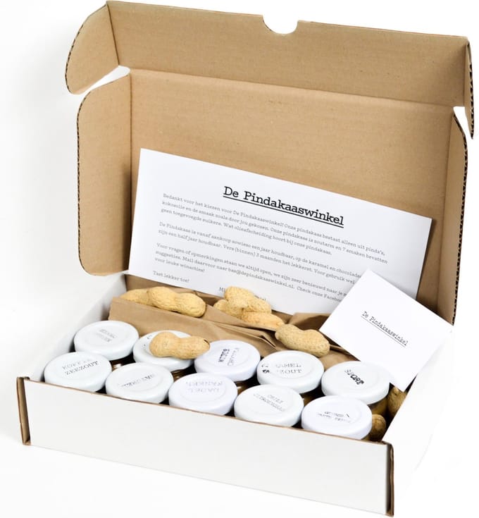 De Pindakaaswinkel Pindakaas - Verschillende smaken - 10 mini potjes