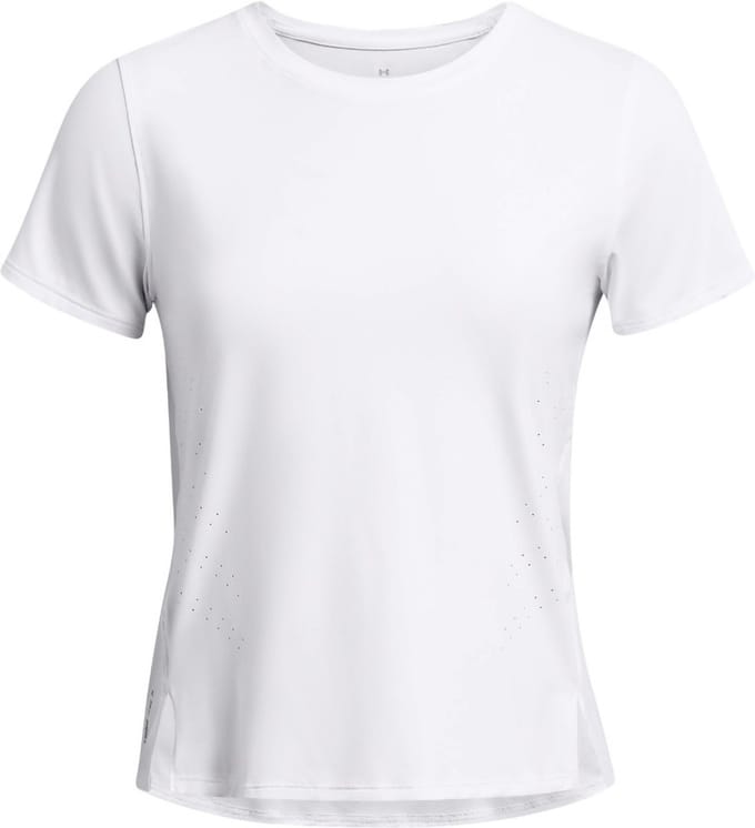 Under Armour Damen T-Shirt Ua Launch Elite Shortsleeve White 100-S (US SM)