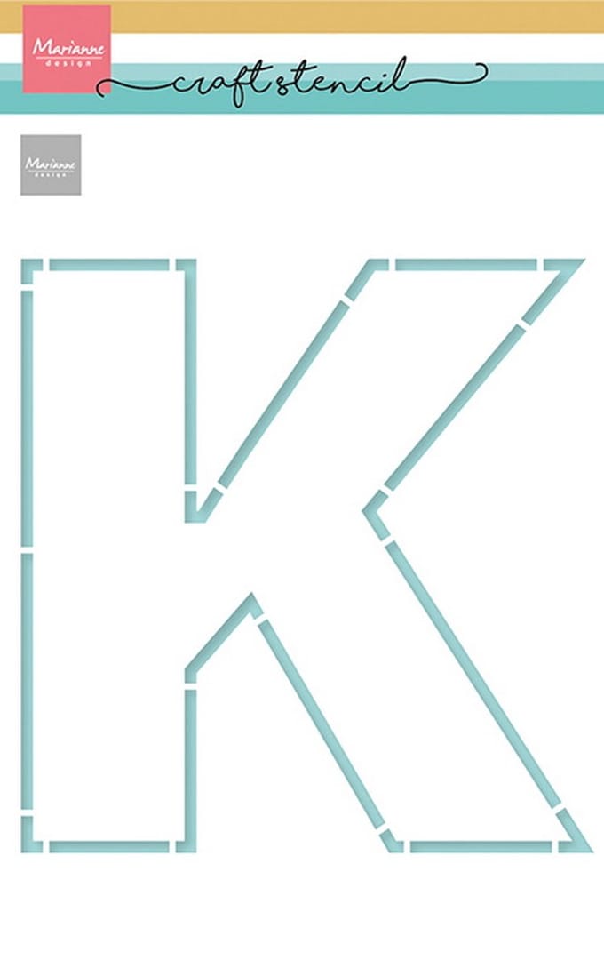 Craft Stencil, K-Letter