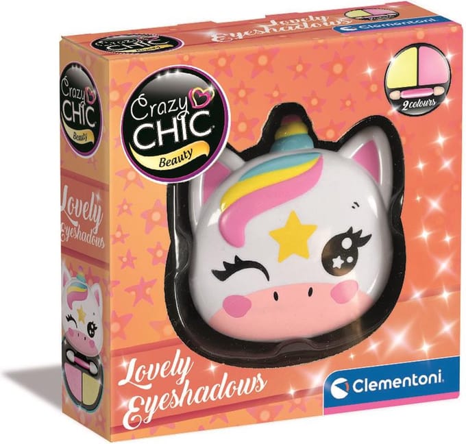 Clementoni - Crazy Chic - Lovely Oogschaduw - Eenhoorn - Make-up voor kinderen - vanaf 6 jaar