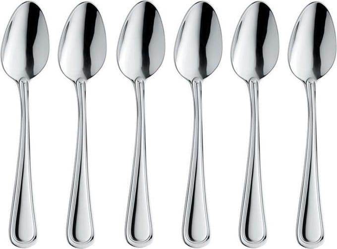 Amefa Hoogwaardig RVS Koffielepels - 6 Delig