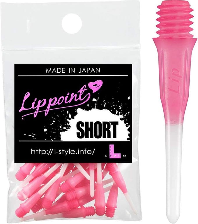 Zachte Dartpunten L-Stijl Roze Korte Set van 30