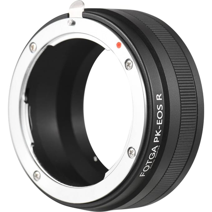 FOTGA High Precision Handmatige Lens Mount Adapter Ring Aluminiumlegering voor Pentax K-Mount Lens voor zwart