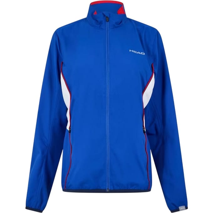 Head Dames Club Logo Volle Rits Trainingsjack (Blauw)