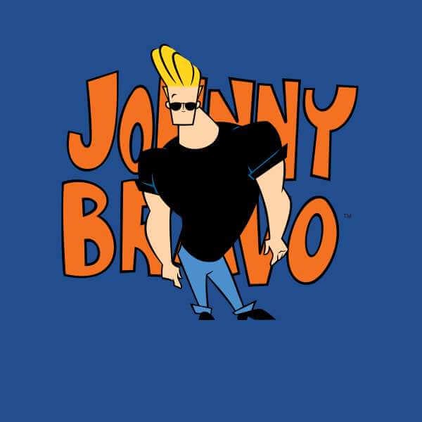Johnny Bravo Pose Men's T-Shirt - Royal Blue - S