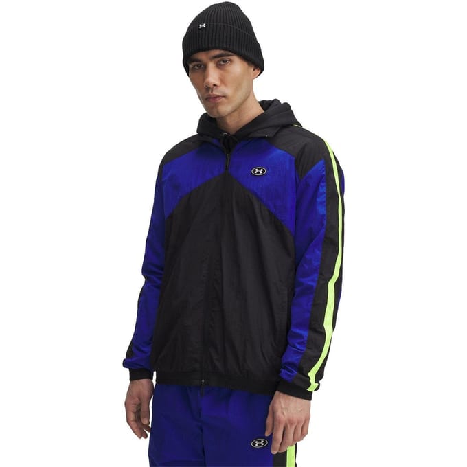 Under Armour Heren Track Jacket kleurblok (Zwart)