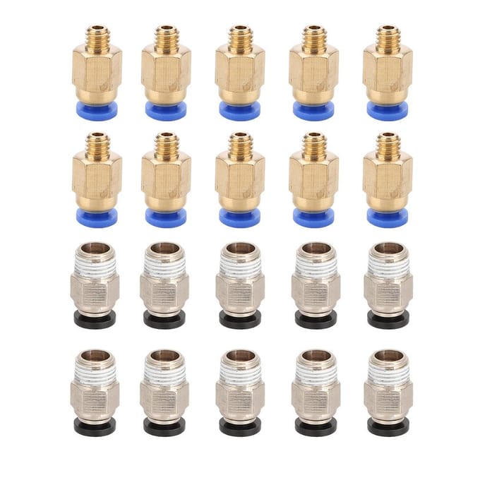 20 stuks PC4 M10 Mannelijke Rechte Pneumatische Connector   PC4 M6 Snelkoppeling