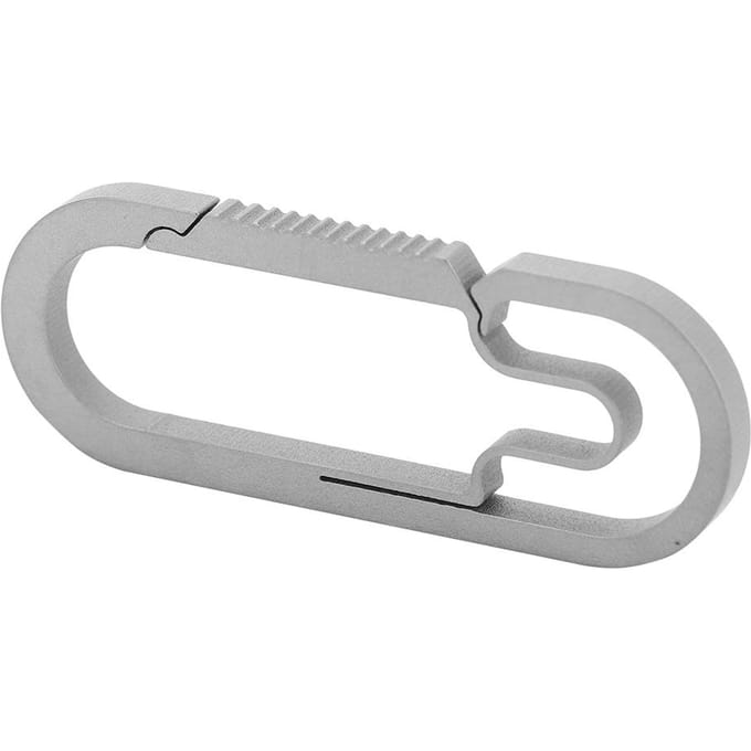 Sleutelhanger Sleutelhanger Splitring Ketting Ronde Sleutelringen Titaniumlegering voor Buitengebruik gray