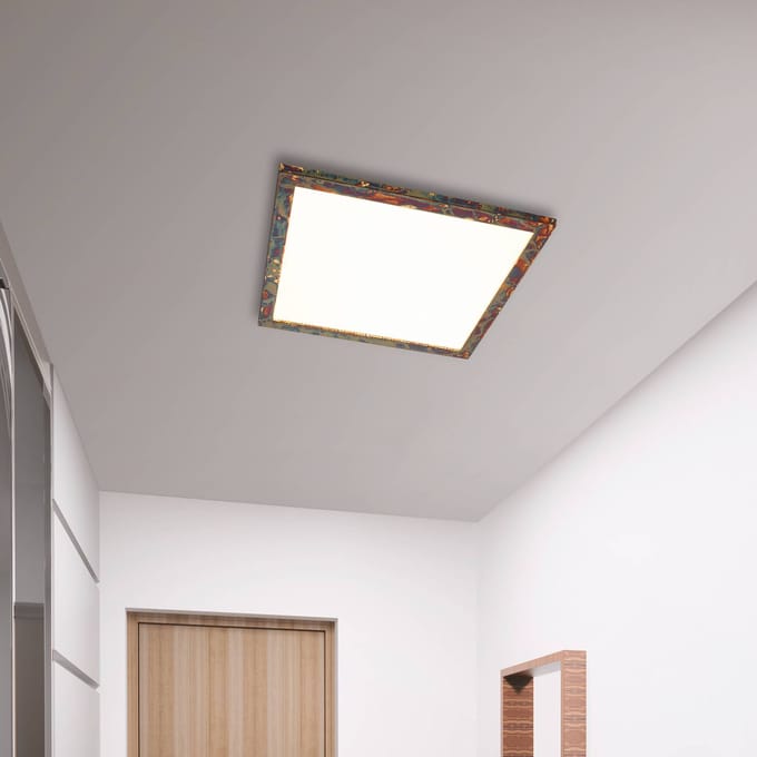 Quitani Aurinor LED paneel, goudkleurig, 68 cm