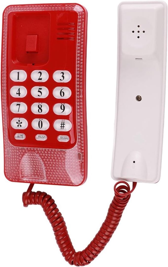 Store_8 - Vaste Telefoon - Wandtelefoon - Mute-functie - Rood