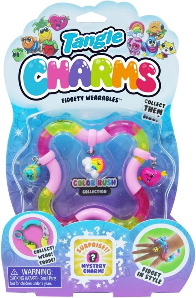 Tangle Charms Color Rush - Fidget - Voor de hand