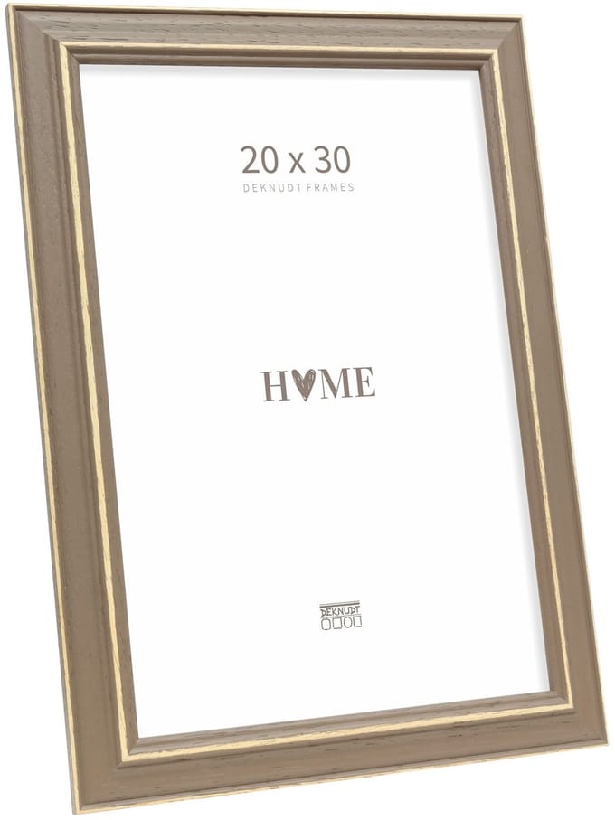 Deknudt Frames fotolijst S221F3 - bruin met naturel accent - 20x30 cm