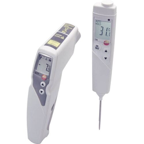 testo 831 Set Infrarood-thermometer Optiek 30:1 -30 - +210 °C Contactmeting