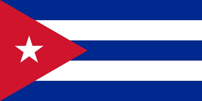 Vlag Cuba 70x100cm