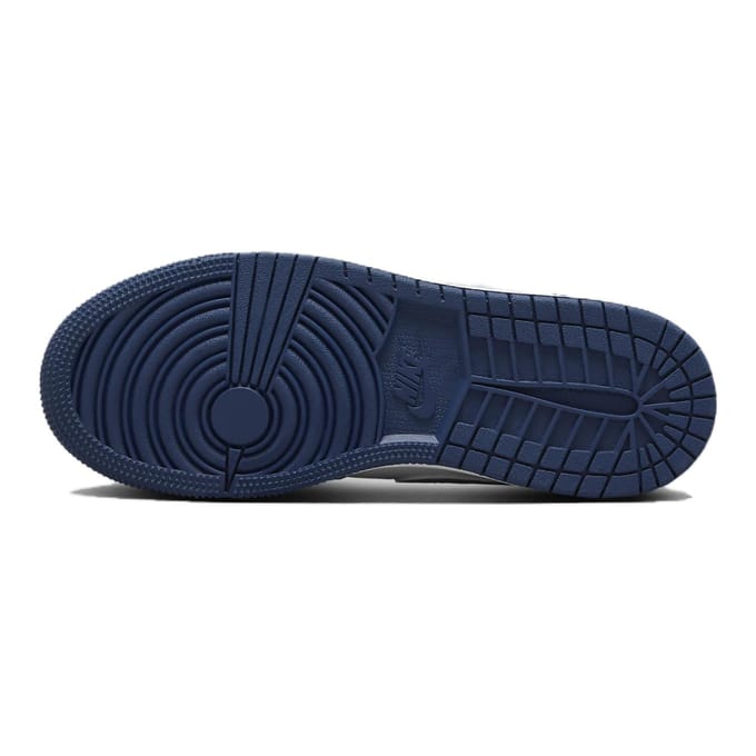 Air Jordan 1 Low GS Midnight Navy Wolf Grey Sneakers Enfants Blanc 553560-141 38 black
