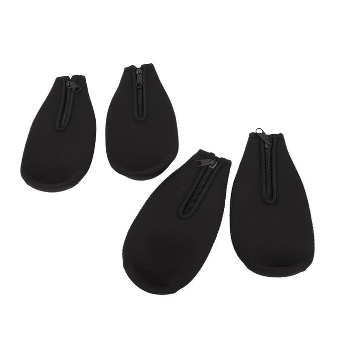 4-pack Bierfles Isolatiehoes Dik Neopreen Bierfles Hoes Ritsfles Jas Zwart black