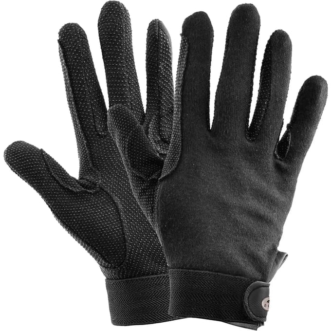 Katoenen handschoenen XS zwart basic