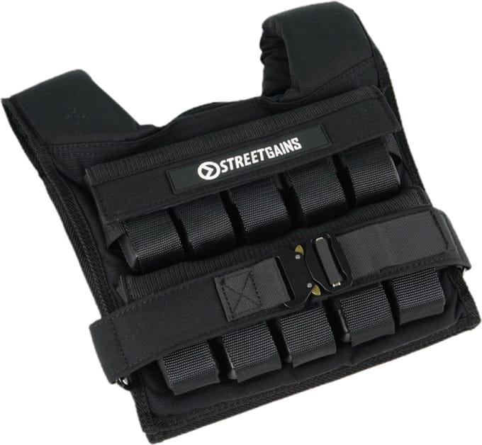Gewichtsvest 20KG Zwart | StreetGains®