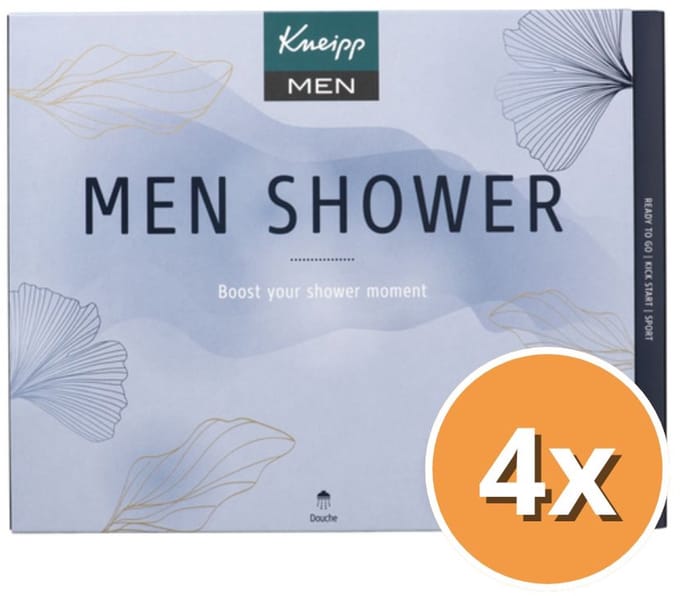4x Kneipp Luxe geschenk set Men Shower (3 x 200 ml)