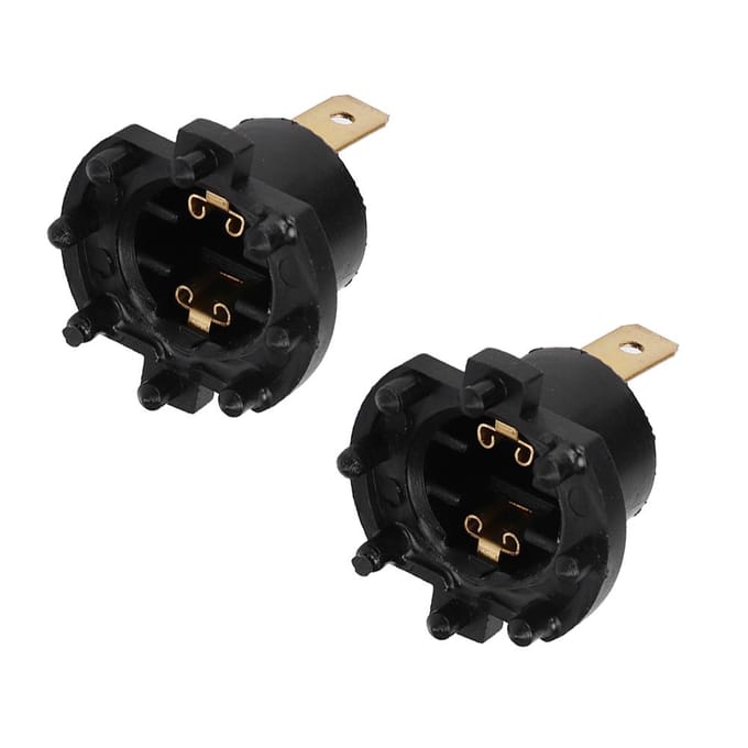1 Paar Auto Koplamp Fitting Lamp Houder Accessoire B28V510A3 Past voor Mazda 5 2006 2010 black