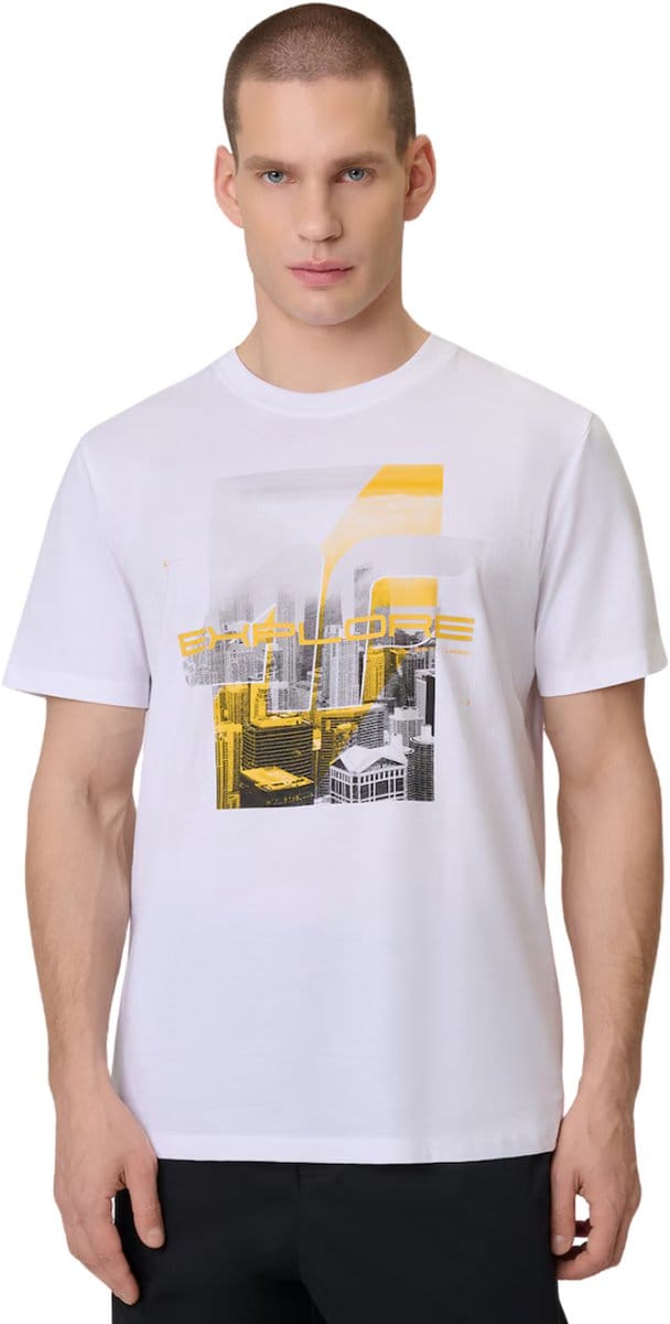 4F T-shirt Heren Wit - Maat S