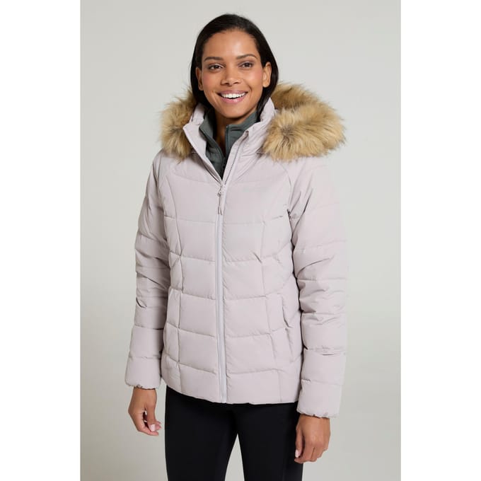 Mountain Warehouse Dames/Dames Isla Extreme Korte Donzen Jas (Licht Beige)