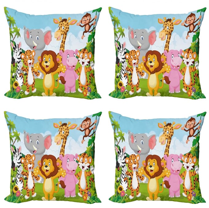 ABAKUHAUS – Kussen 4x60 cm – Dubbelzijdig bedrukt – Multicolor