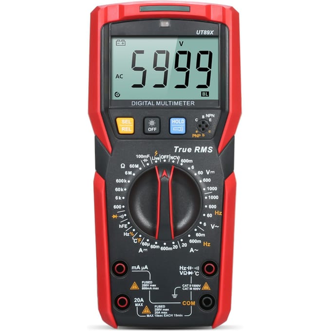 UNI-T UT89X Digitale multimeter Hoge nauwkeurigheid Handheld mini universele meter 6000 tellingen LCD-scherm