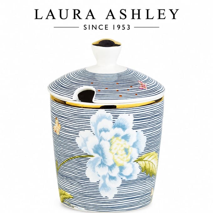 Laura Ashley Heritage Collectables Suikerpot - Midnight Pinstripe