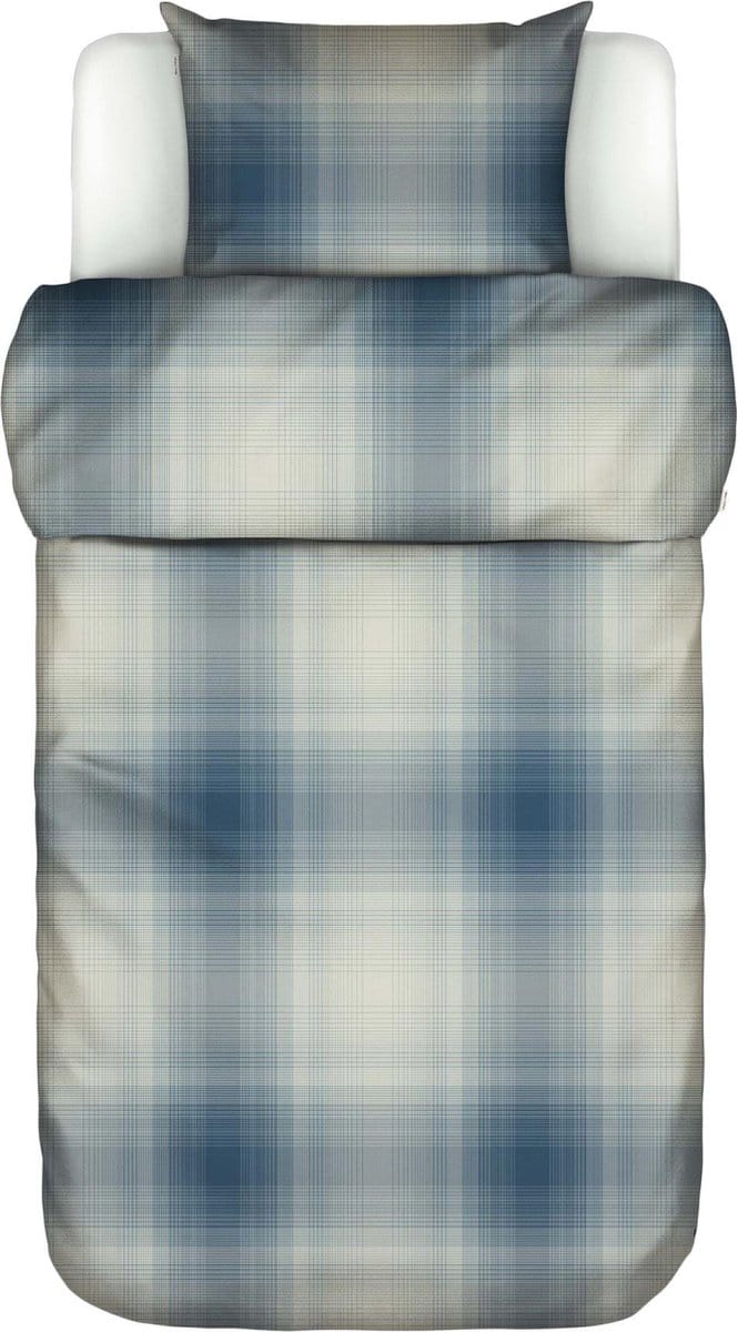Marc O'Polo Phia Dekbedovertrek Biologisch Katoenflanel Stormy blue - Eenpersoons – 140x200/220 cm