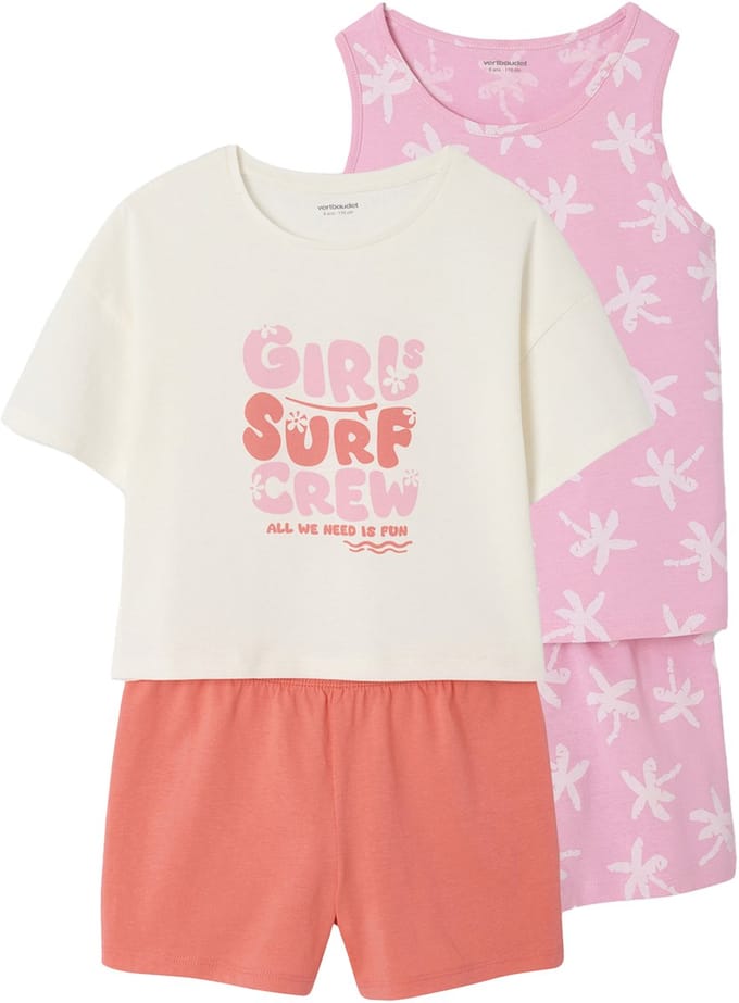 Vertbaudet Set van 2 surf pyjamabroeken voor meisjes