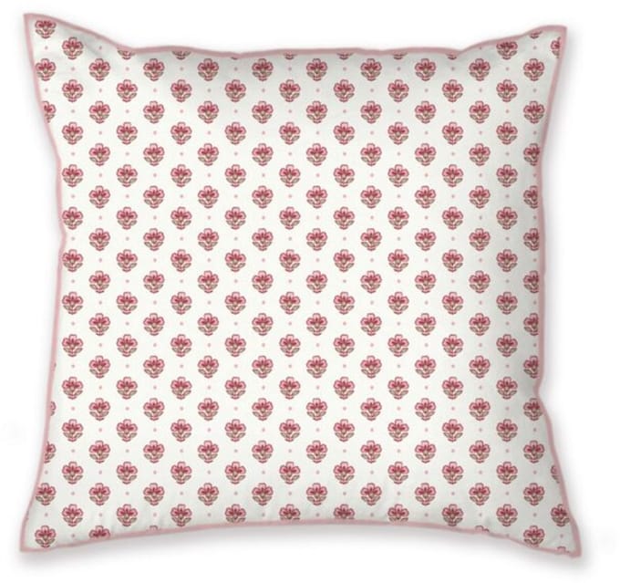 Pip Studio Jaipur Flower Square Cushion Sierkussen - 40 x 40 cm cm - Licht roze