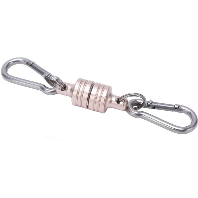 MagConnect 2KG Magnetische Ontgrendeling Afneembare Sleutelhanger Veilig Sleutelbevestiging aan Tas Gemakkelijke Toegang tot Sleutels Zilver gray
