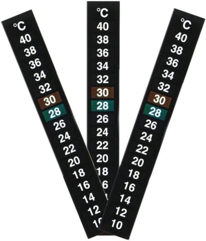 Temperatuur Meter Sticker - 3 Stuks Digitale Thermometer voor Aquarium en Vis Tank