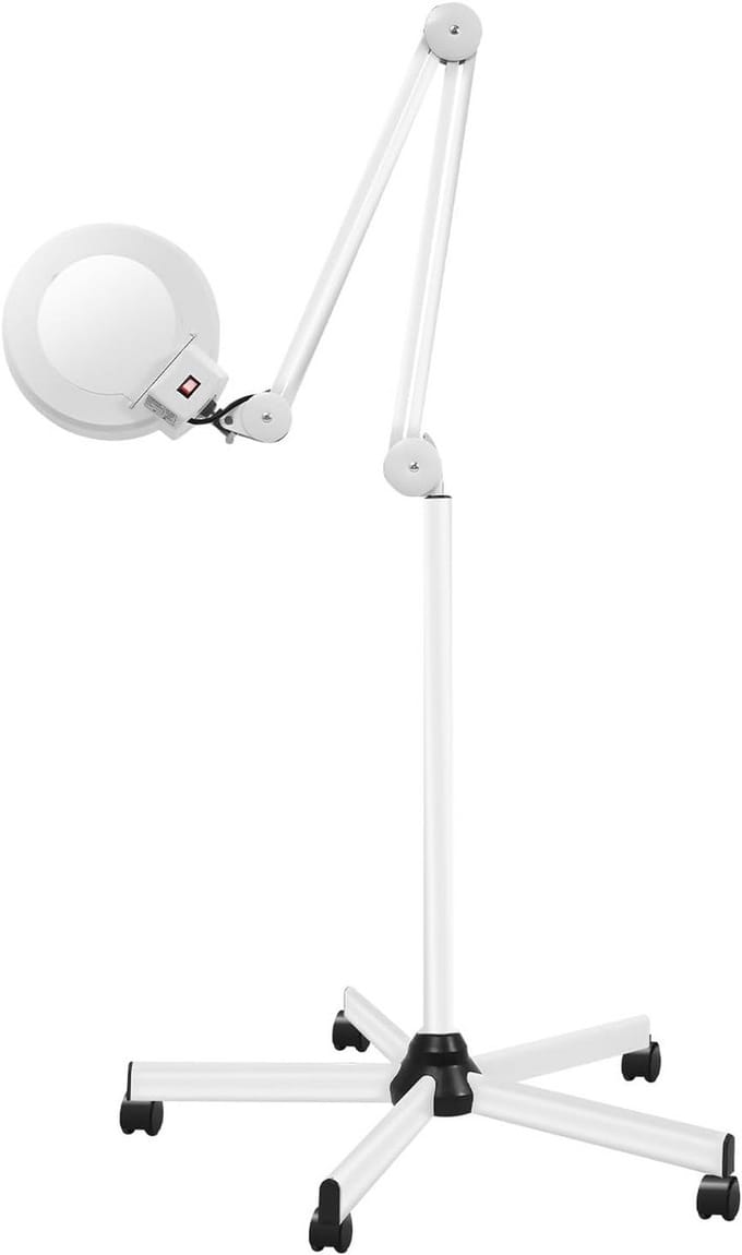 5x Vergrootglas met Licht en Standaard - 5 Dioptrie Staande Loep met Verlichting