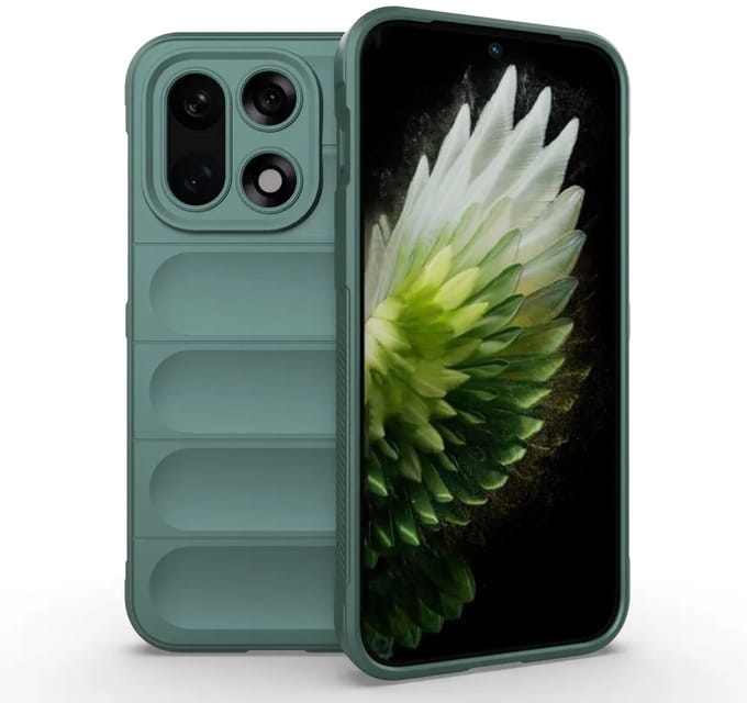 MobyDefend Hoesje - Geschikt voor OnePlus 15 - TPU Gripcase - Groen