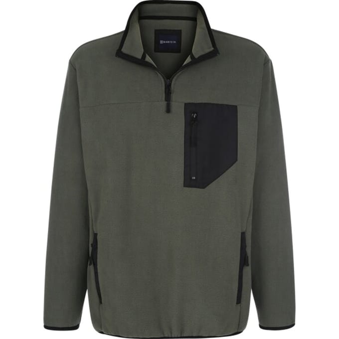 Babista herren Fleecesweatshirt - 60/62 - olijf - Plus Size
