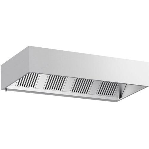 GGM Gastro Kastenhaube - 2400mm - mit Filter & Lampe Zilver
