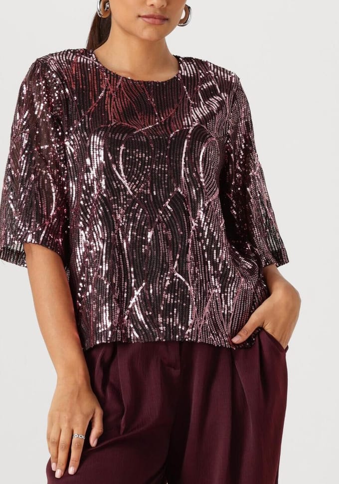 Moves Mandi Blouse 4522 Tops & T-shirts Dames - Shirt - Multi - Maat S