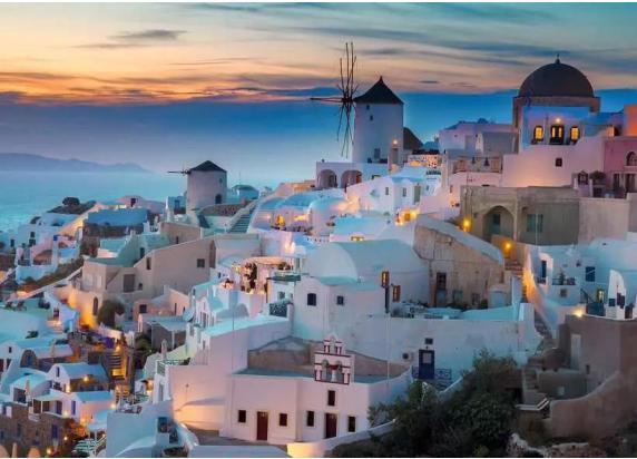 Ravensburger puzzel legpuzzel Santorini avond - 1000 stukjes landschap.