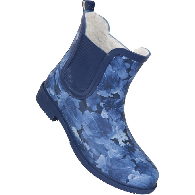 Mountain Warehouse Dames/dames Bloemige rubberen regenlaarzen (Donkerblauw)