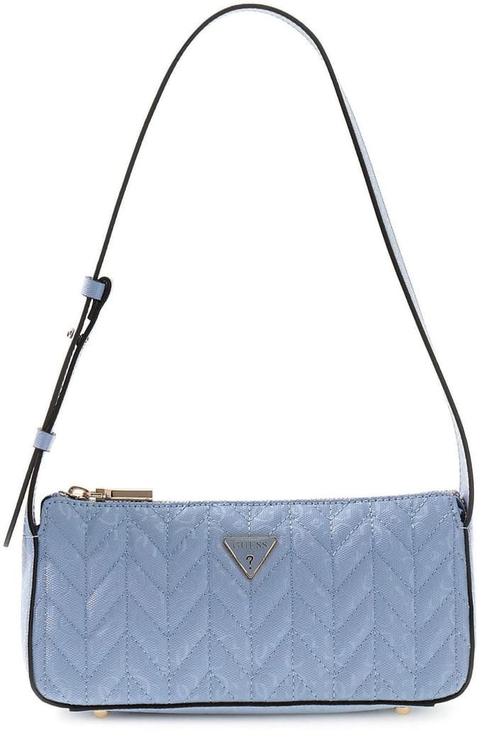 GUESS schoudertas Stacey Mini Shoulder Bag Light Blue Lichtblauw